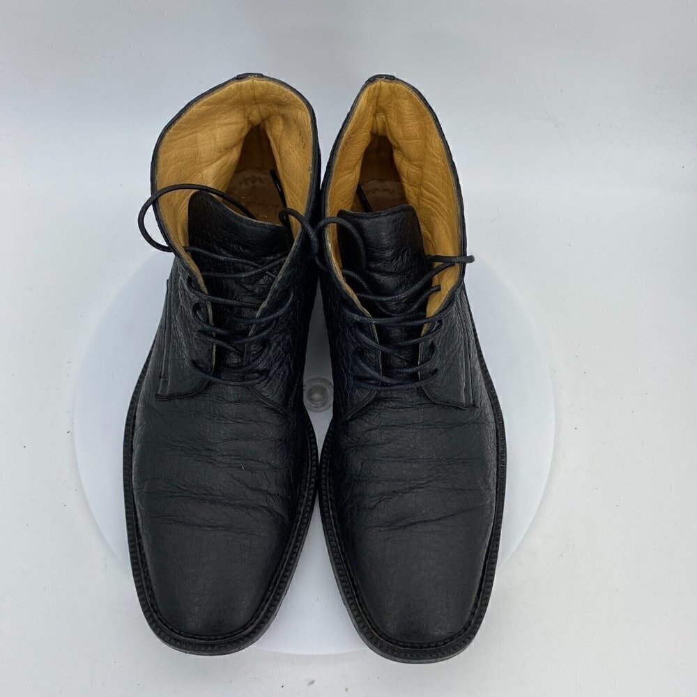 Wilson And Dean For Wilkes Bashford Men Size 9 Leather Chukka Dress Shoes Black